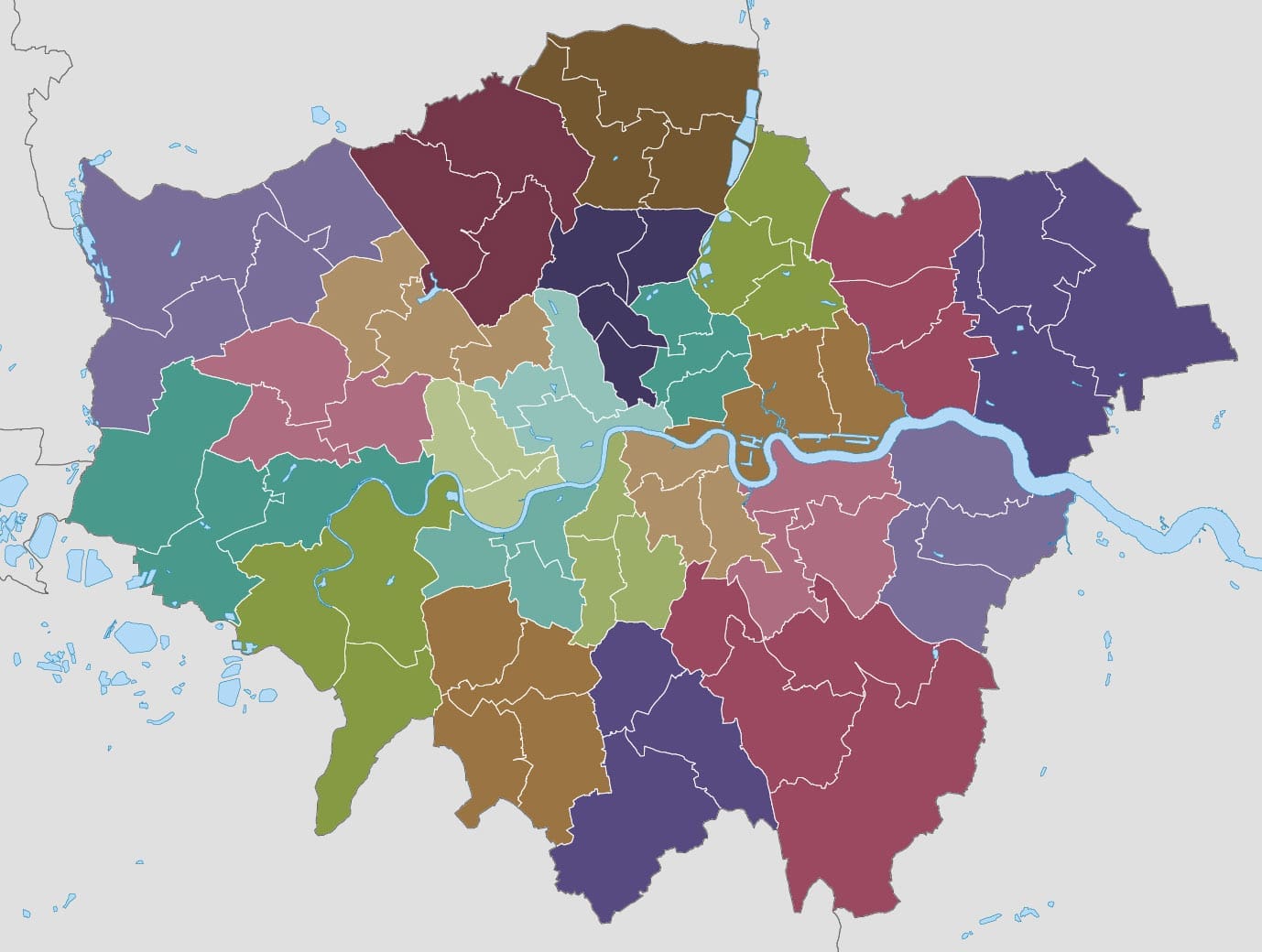 London with 3 and 4 seat STV constituencies 