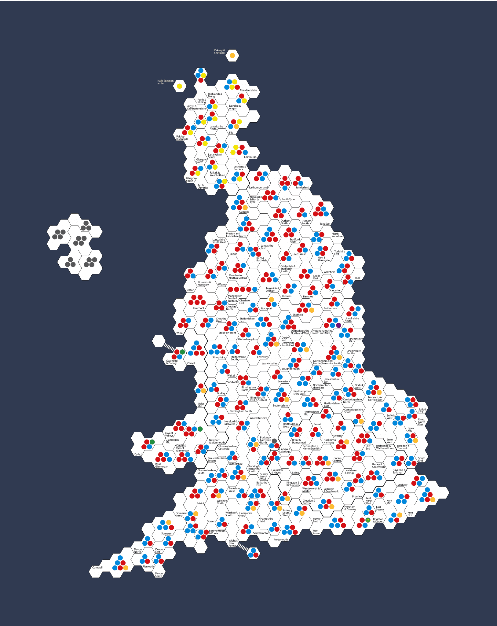 STV 2017 results map