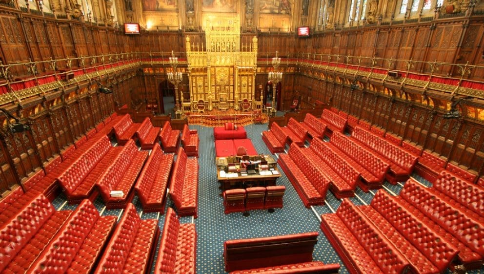 Empty House of Lords