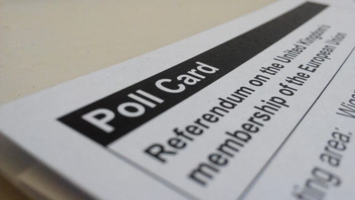 Picture of poll card
