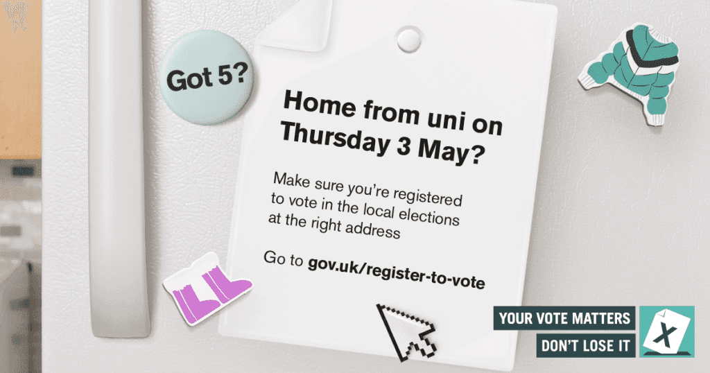 Home from uni on Thursday 3 May?