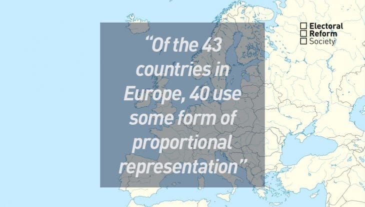 Which countries in Europe use PR_