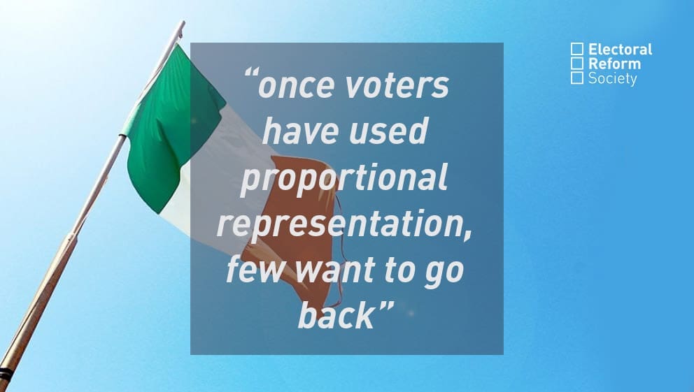 proportional representation in ireland