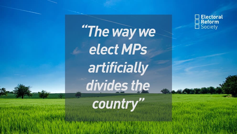the way we elect MPs divides the country