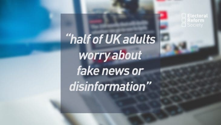 Half of UK adults worry about fake news