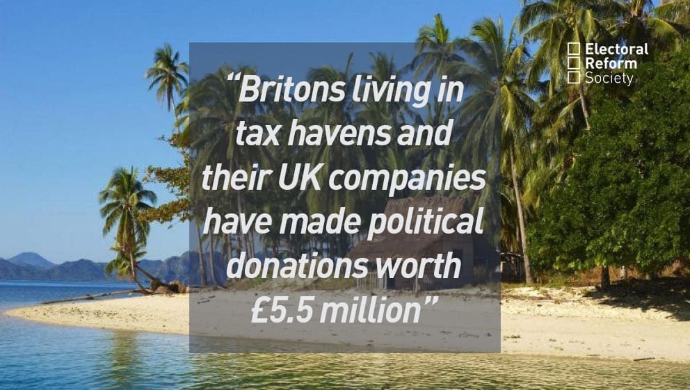 Britons living in tax havens and their UK companies have made political donations worth 5 million