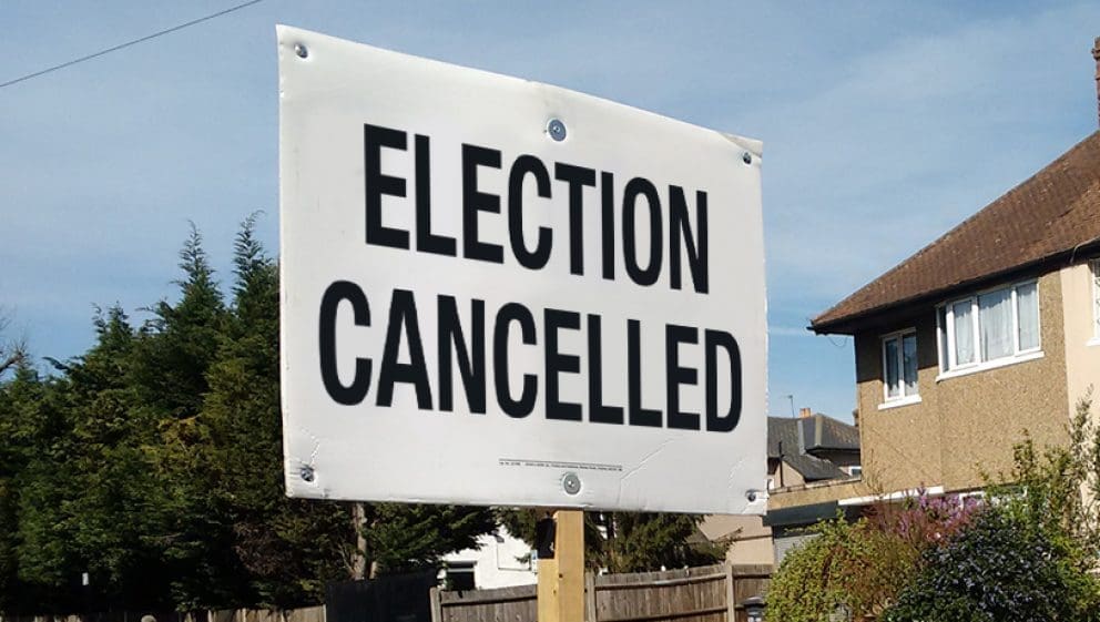 Election Cancelled