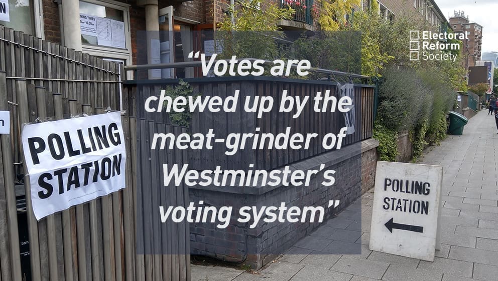 Votes are chewed up by the meat-grinder of Westminster’s voting system