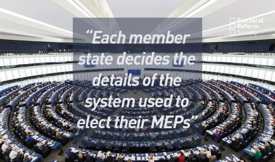 Each member state decides the details of the system used to elect their MEPs