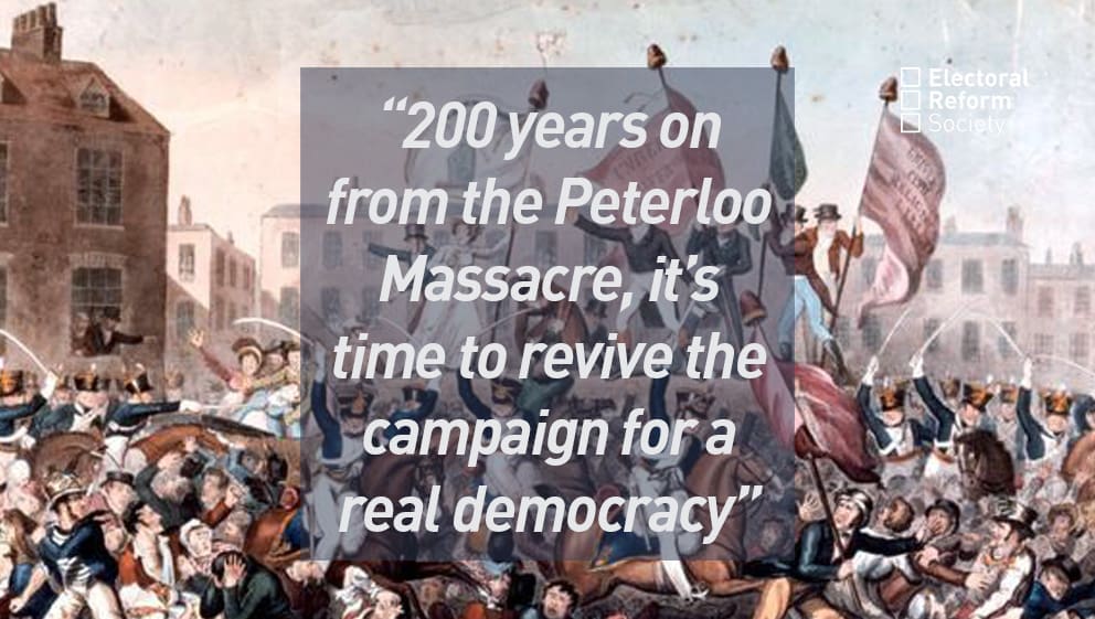 200 years on from the Peterloo Massacre, it’s time to revive the campaign for a real democracy.
