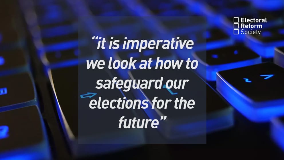 "it is imperative we look at how to our safeguard our elections for the future"