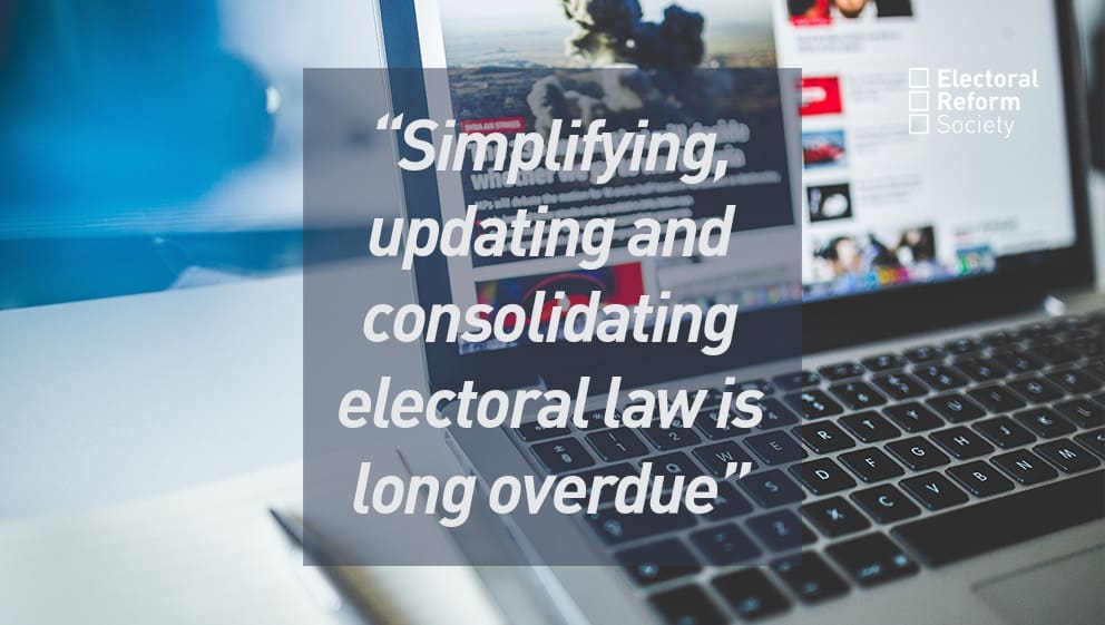 Simplifying, updating and consolidating electoral law is long overdue