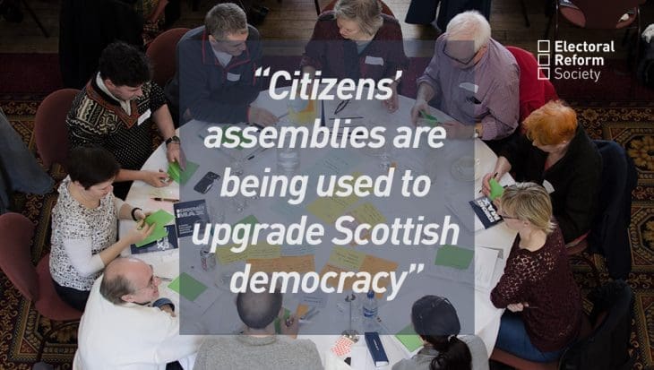 “Citizens’ assemblies are being used to upgrade Scottish democracy”