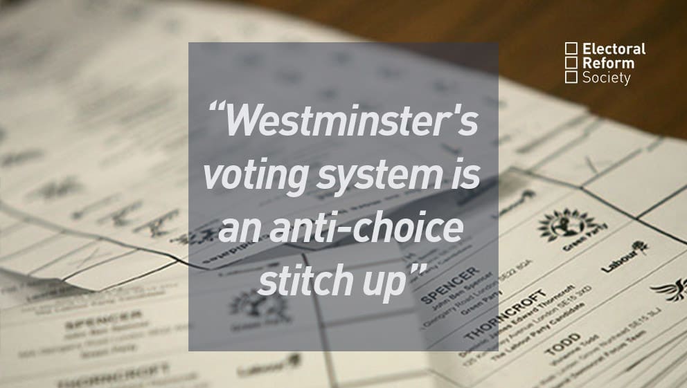 Westminster's voting system is an anti-choice stitch up