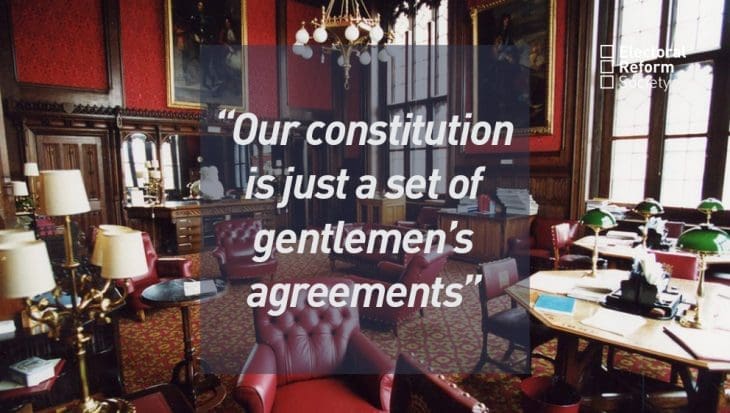 Our constitution is just a set of gentlemen’s agreements