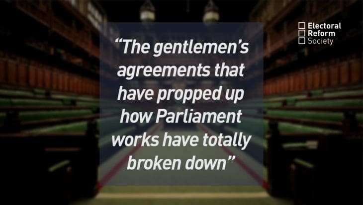The gentlemen’s agreements that have propped up how Parliament works have totally broken down