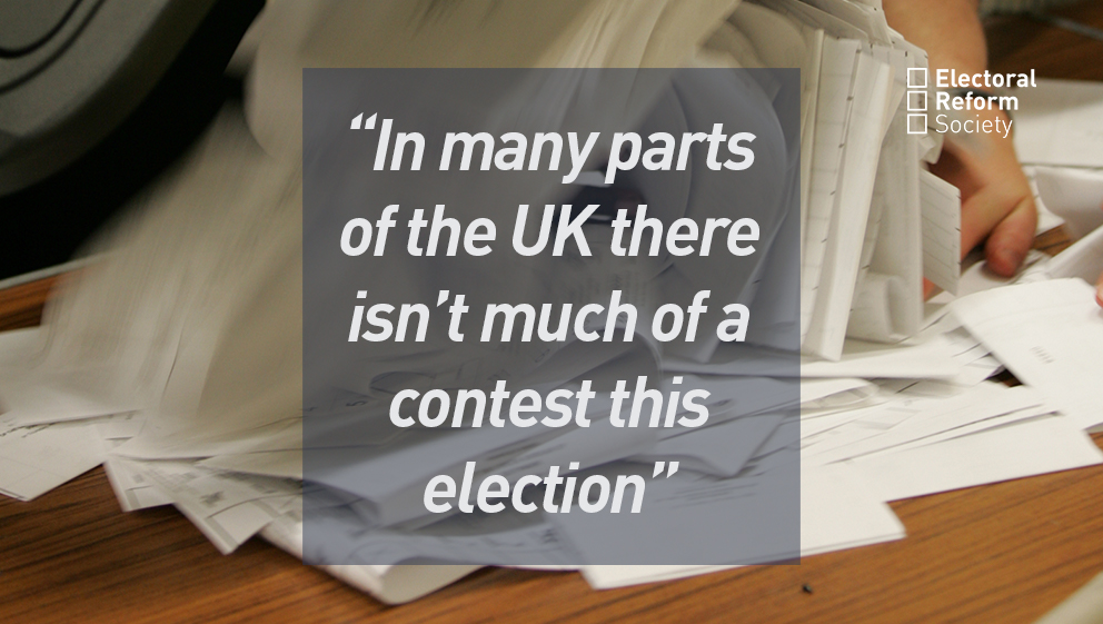 In many parts of the UK there isn’t much of a contest this election