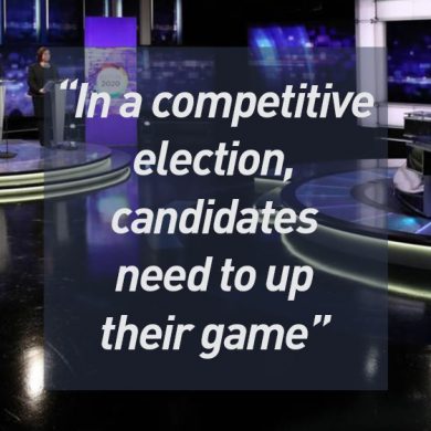 In a competitive election, candidates need to up their game