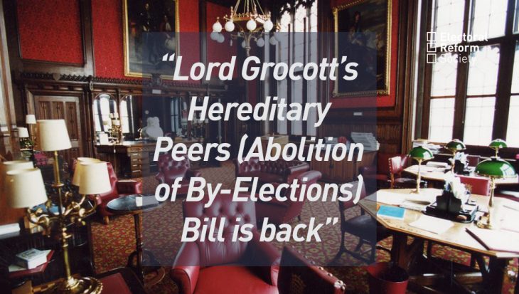 Lord Grocott’s Hereditary Peers Abolition of By-Elections Bill is back