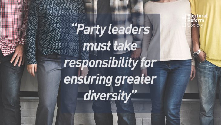 Party leaders must take responsibility for ensuring greater diversity