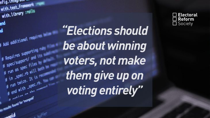 Elections should be about winning voters, not make them give up on voting entirely