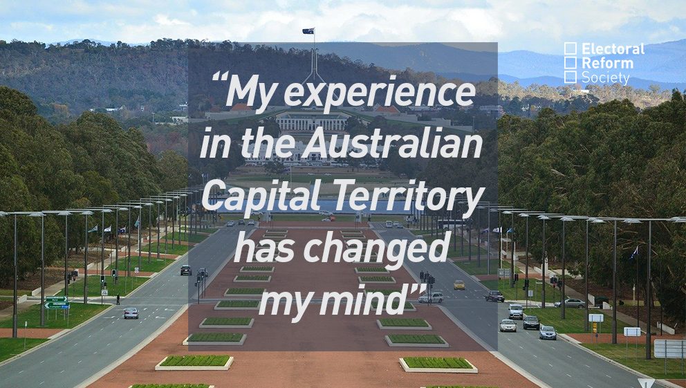 My experience in the Australian Capital Territory has changed my mind