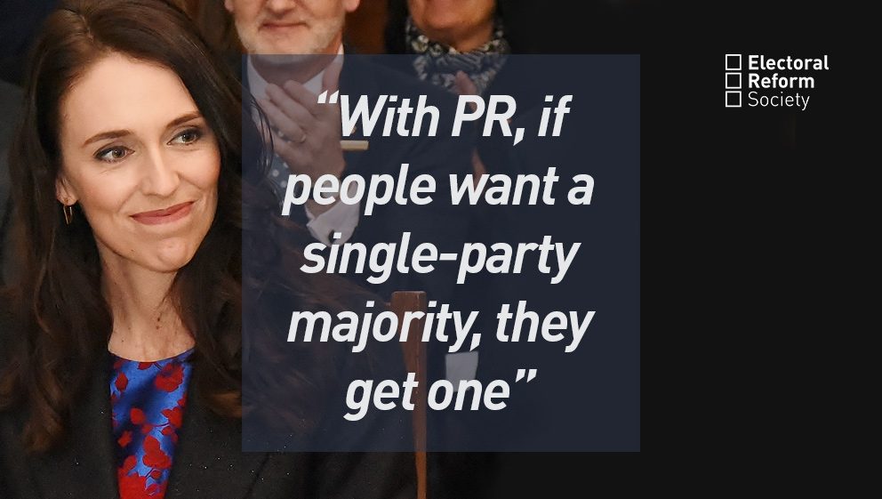 With PR if people want a single-party majority they get one