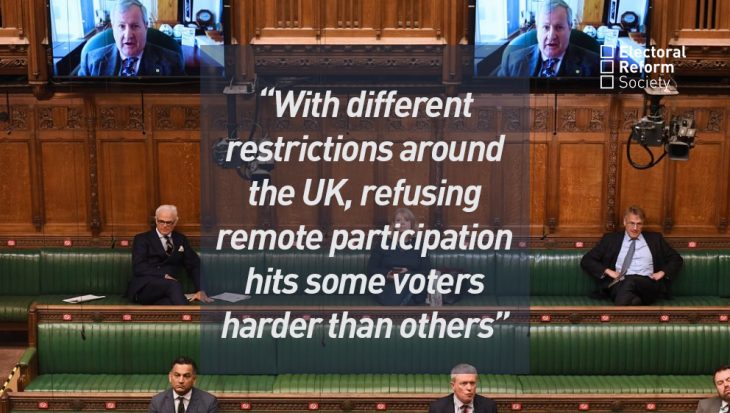 With different restrictions around the UK, refusing remote participation hits some voters harder than others