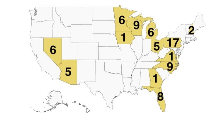 presidential campaign locations