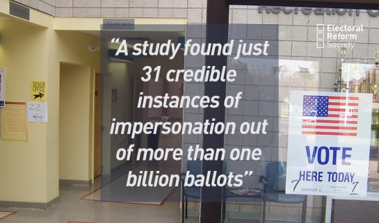A study found just 31 credible instances of impersonation out of more than one billion ballots