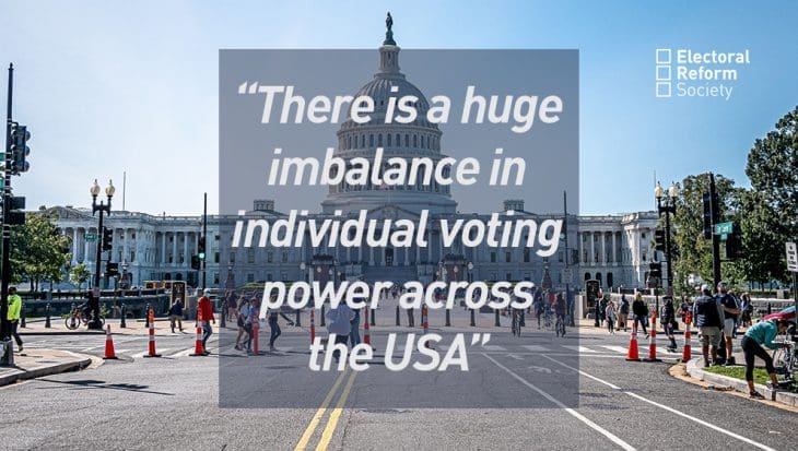 There is a huge imbalance in individual voting power across the USA