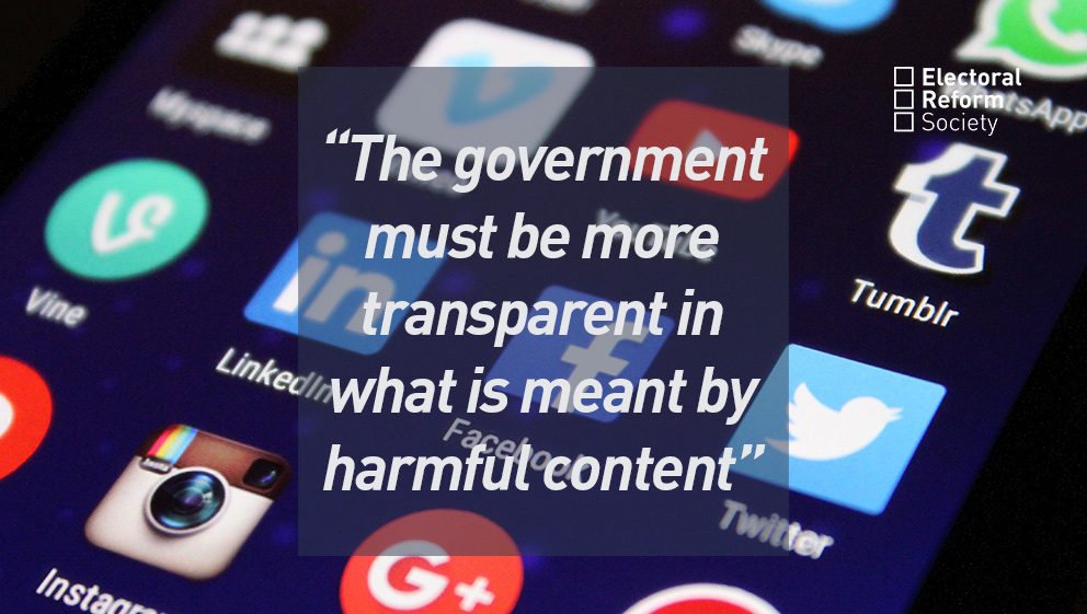 The government must be more transparent in what is meant by harmful content