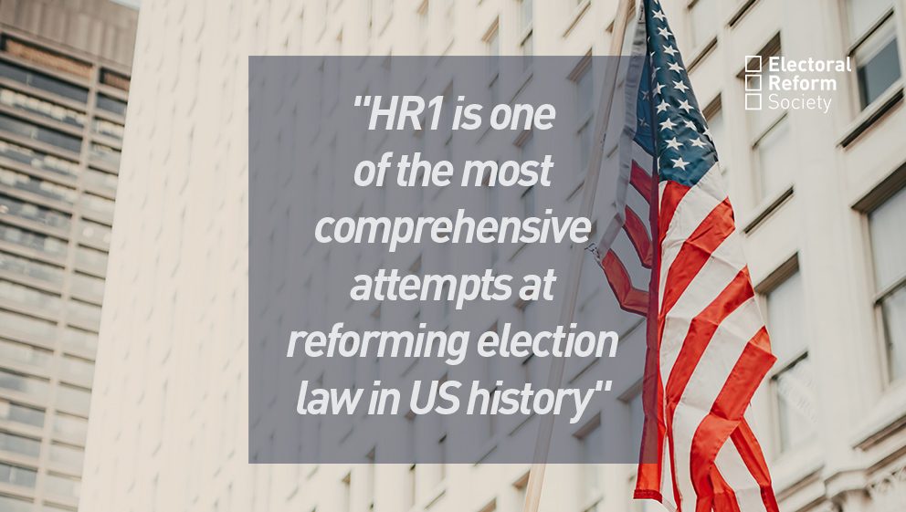 HR1 is one of the most comprehensive attempts at reforming federal election law in US history