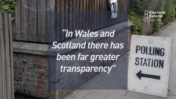 In Wales and Scotland there has been far greater transparency