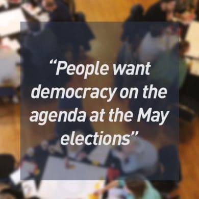 People want democracy on the agenda at the May elections