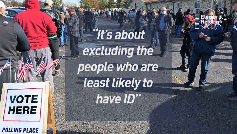 It’s about excluding the people who are least likely to have ID