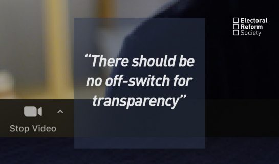 There should be no off-switch for transparency