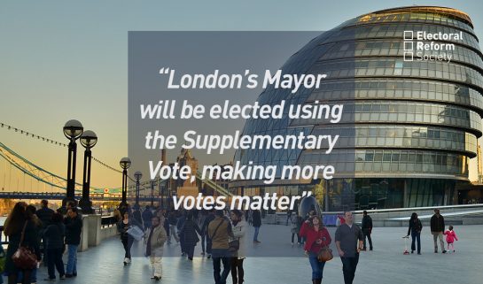 London’s Mayor will be elected using the Supplementary Vote making more votes matter