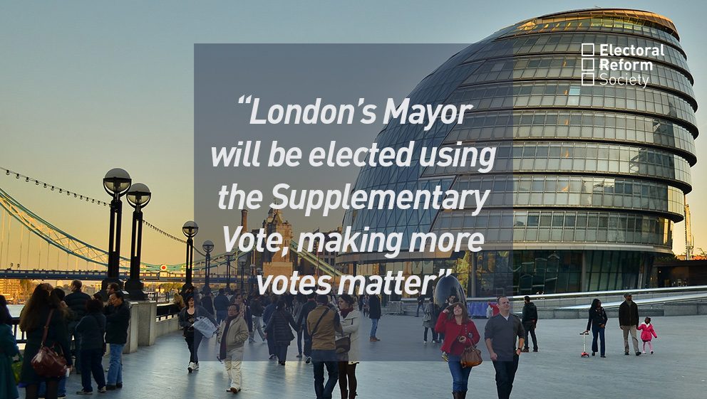 London’s Mayor will be elected using the Supplementary Vote making more votes matter