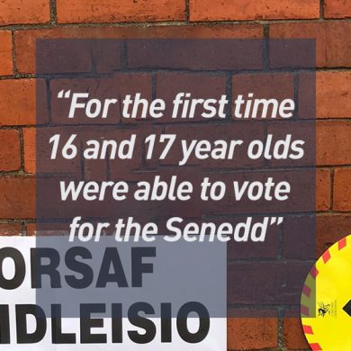 For the first time 16 and 17 year olds were able to vote for the Senedd
