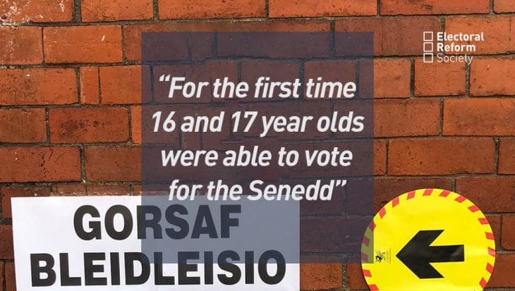 For the first time 16 and 17 year olds were able to vote for the Senedd