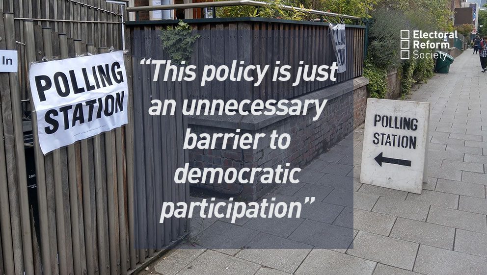 "this policy is just an unnecessary barrier to democratic participation"