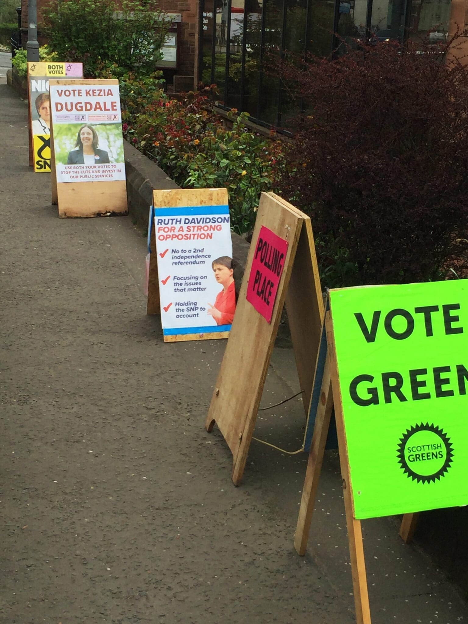 Scottish Polling Station A Boards