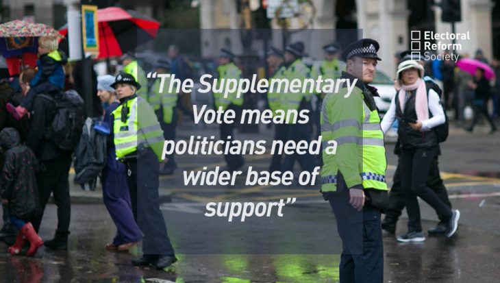 The Supplementary Vote means politicians need a wider base of support
