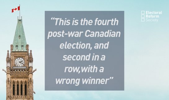 This is the fourth post-war Canadian election and second in a row with a wrong winner