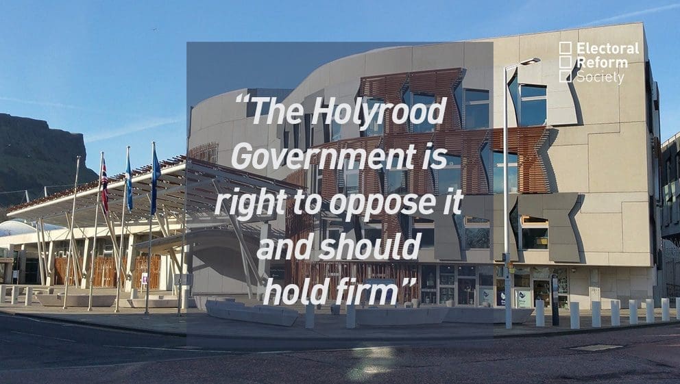 The Holyrood Government is right to oppose it and should hold firm