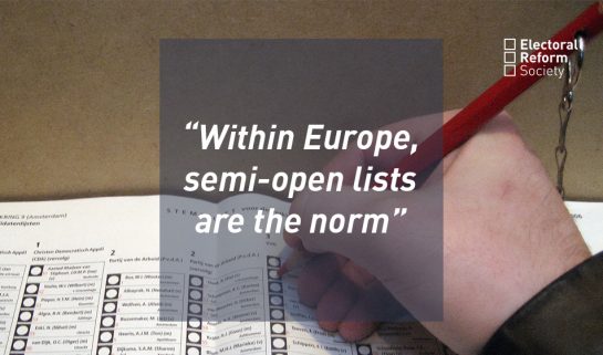 Within Europe semi-open lists are the norm