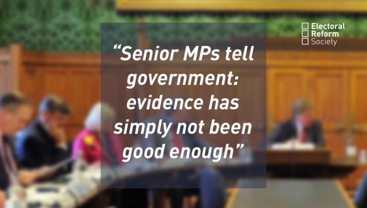 Senior MPs tell government evidence has simply not been good enough