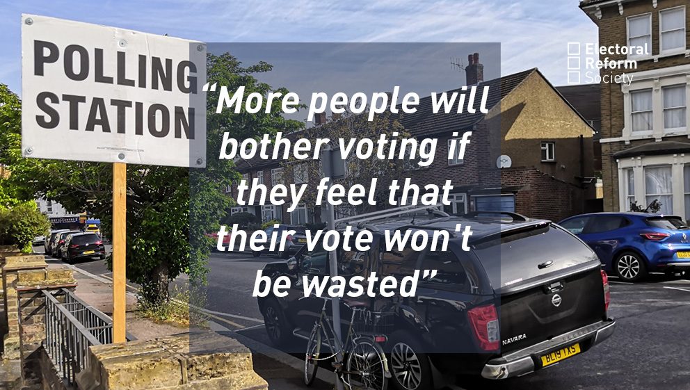 More people will bother voting if they feel that their vote won't be wasted