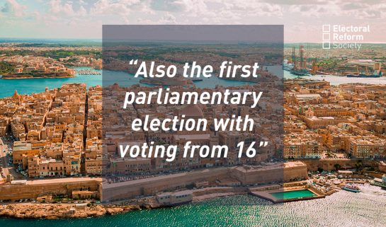 Also the first parliamentary election with voting from 16